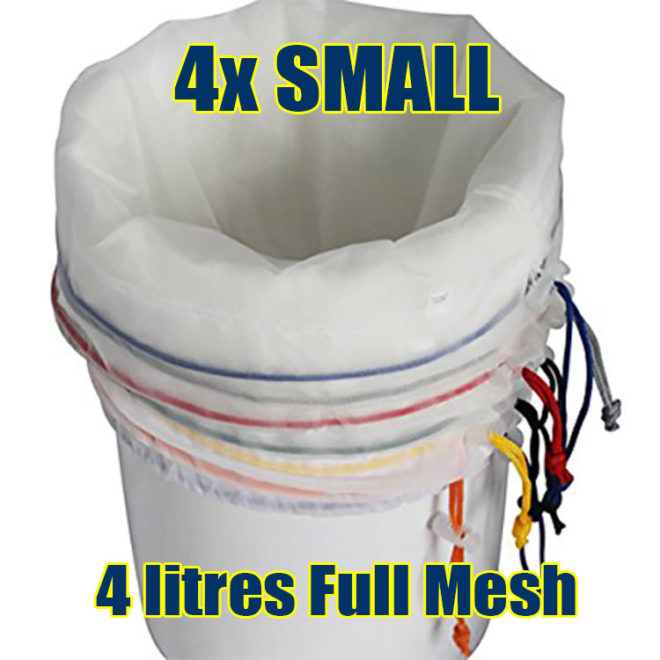 4pcs Small Full Mesh Bubble Bags