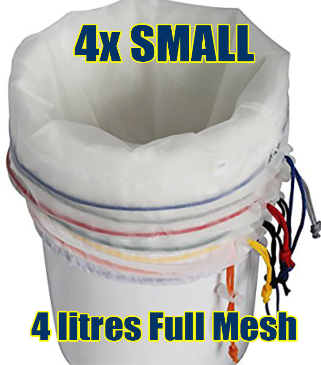4pcs Small Full Mesh Bubble Bags