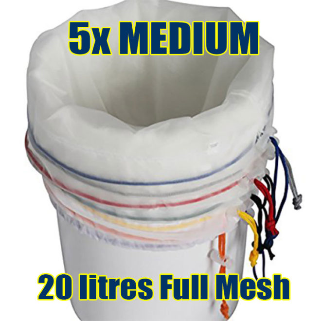 Full Mesh Bubble Bags Medium 5pcs