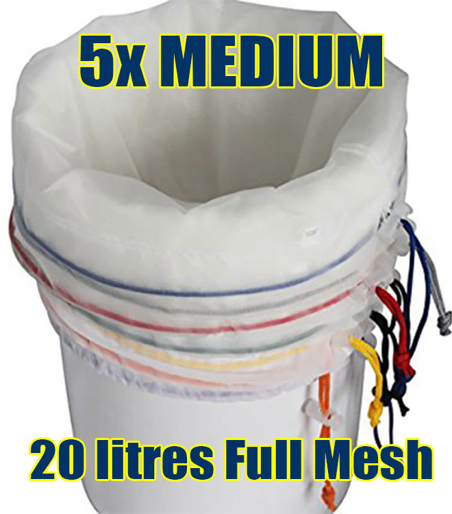 Full Mesh Bubble Bags Medium 5pcs
