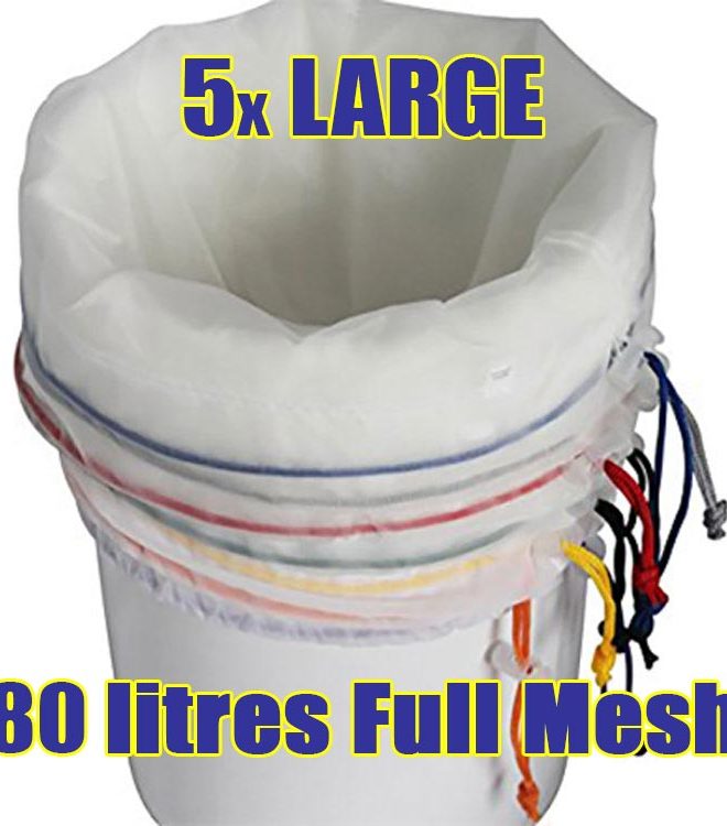 Large 80 litre full mesh bubble bags
